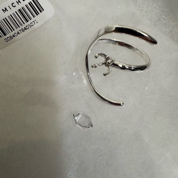 James Michelle silver ECLIPSE HERKIMER RING. Sz 5. Read below! - Picture 3 of 14